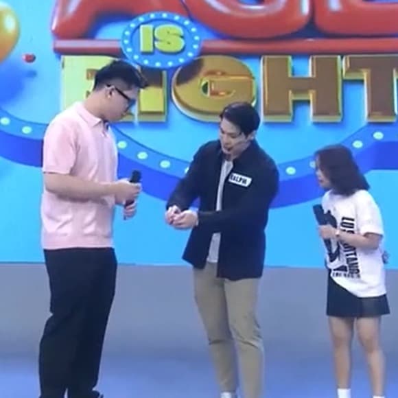 Guesting on the TV game show The Age Is Right