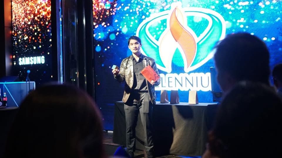 Stage performance at a corporate gala, Grand Hyatt